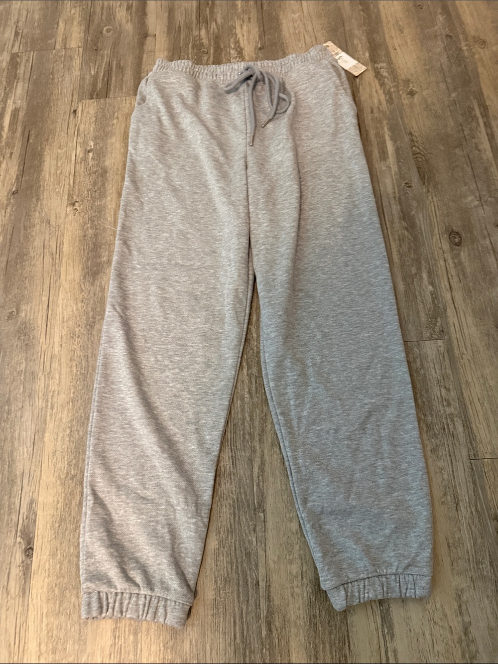 iris Heather Gray Jogger Track Pants with Drawstring